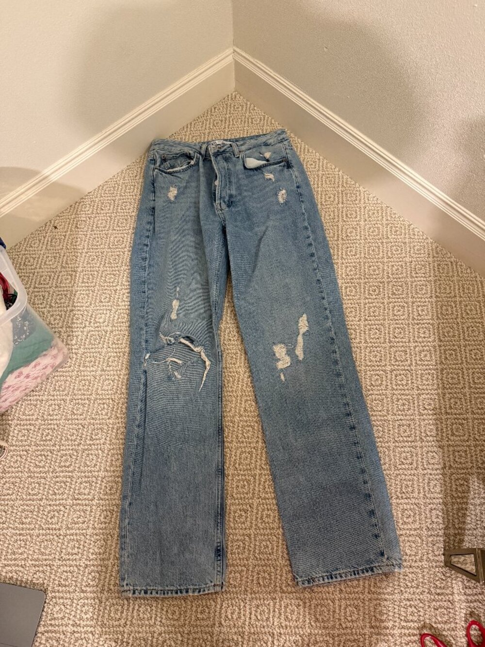 zara wide leg jean
